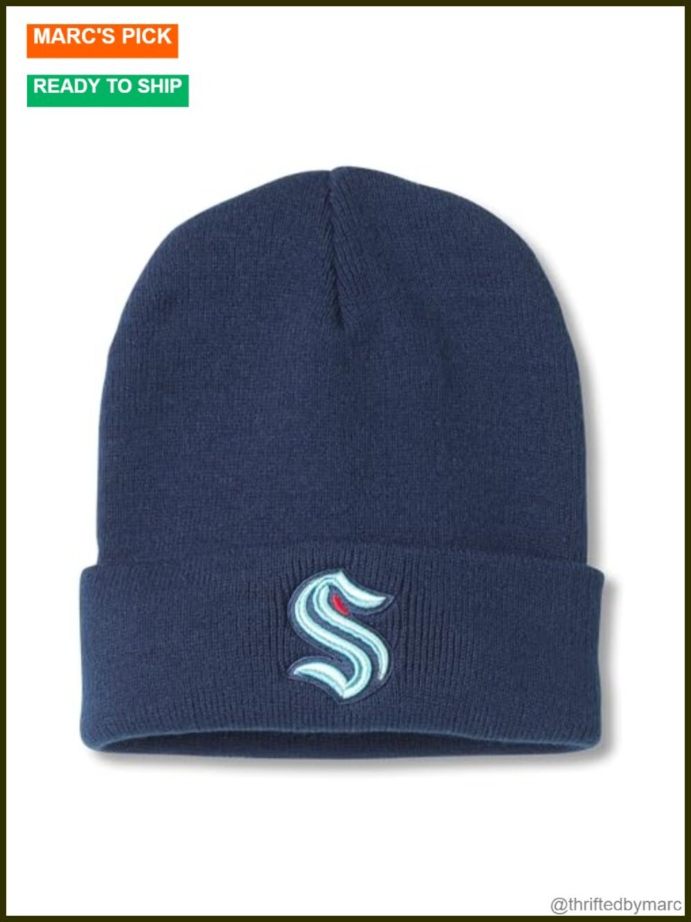 Unisex NHL Team Terrain Knit Beanie Cap Cuffed Stretch Heather Knit